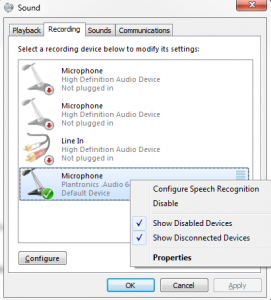 rightclick speaker-recording devices-properties